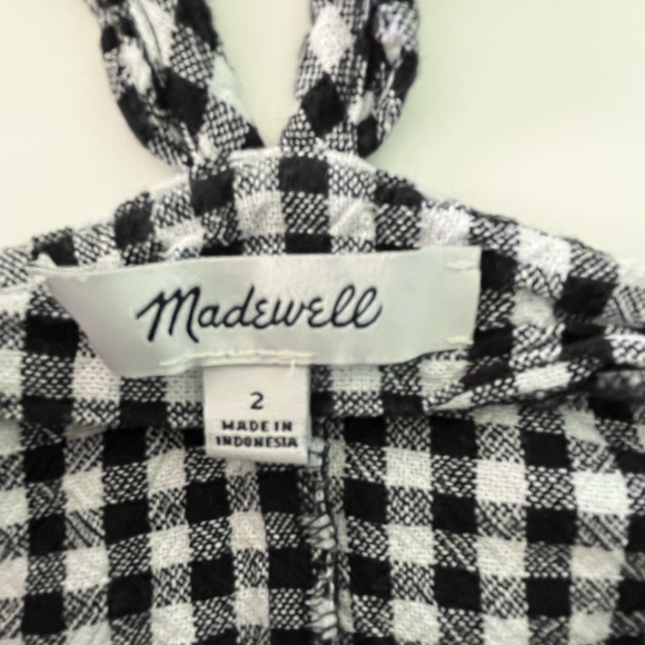 Madewell Gingham Tank Size 2 - Picture 3 of 8